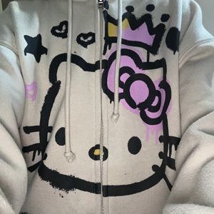 Hello kitty zip up hoodie